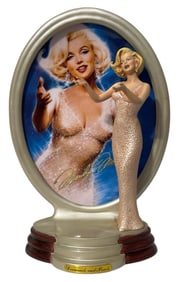 Marilyn Monroe Plate Figurine | Diamonds and Pearls by Chris Notarile