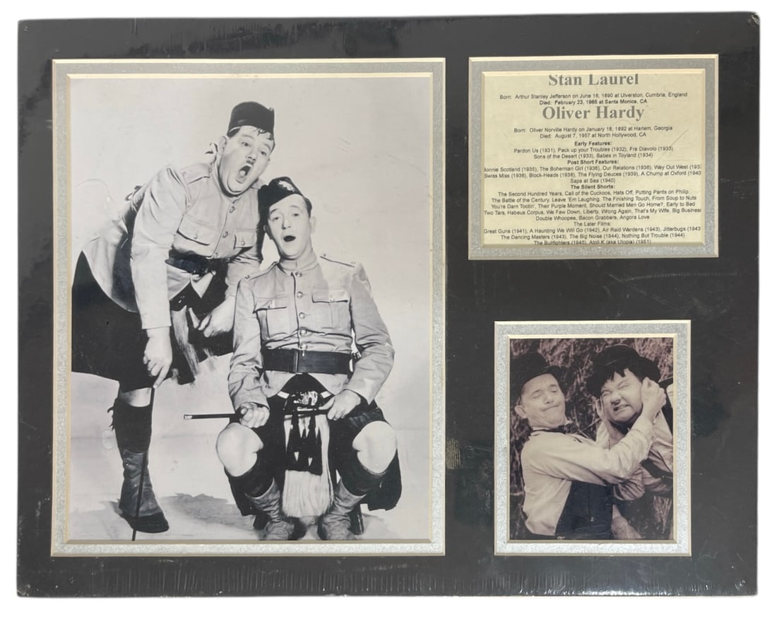 Legends Never Die | Laurel and Hardy Memorabilia Collage: Legends Never Die | Laurel and Hardy Memorabilia Collage