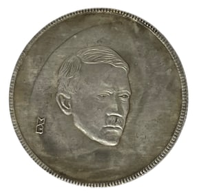 German Coin With Portrait of Adolf Hitler
