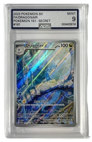 2023 Pokenon Dragonair | Pokemon 151 Secre | No. 181 | Graded 9