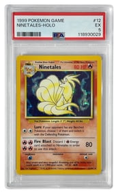 1999 Pokemon Game Nine Tales HOLO | No. 12 | Graded 5