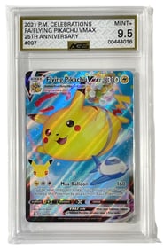 2021 PM Celebrations Flying Pikachu 25th Anniversary | No. 007 | Graded 9.5