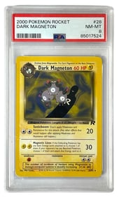 2000 Pokemon Rocket Dark Magneton | No. 28 | Graded 8