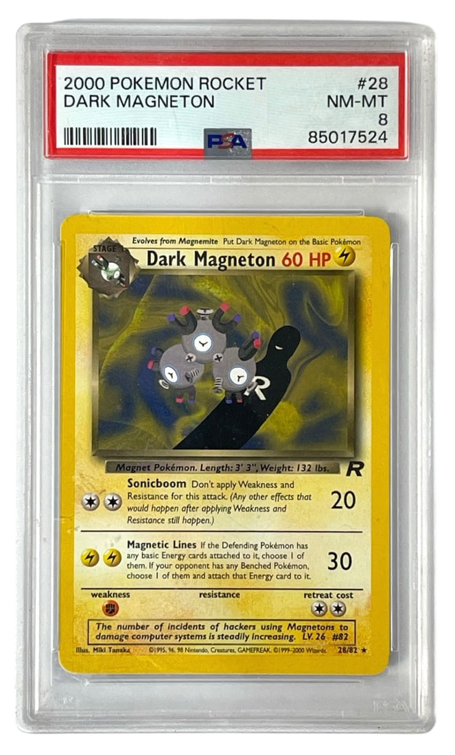 2000 Pokemon Rocket Dark Magneton | No. 28 | Graded 8 (1 of 2)