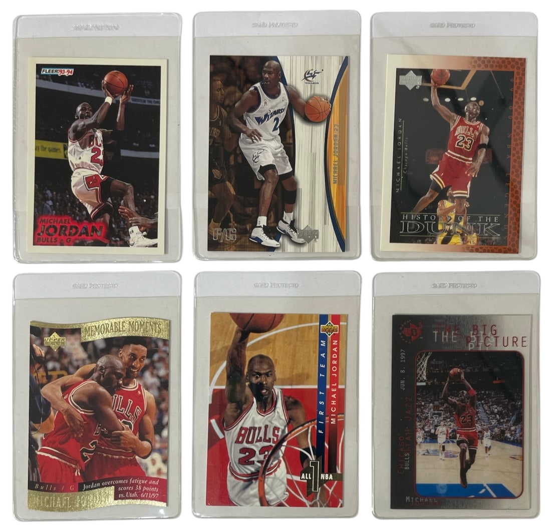 Michael Jordan Basketball Collectors Cards | Sports Collectors Cards: AUTHENTICATION HAS NOT BEEN PERFORMED TO GUARANTEE VERIFICATION | All purchases are made at the buyers discretion