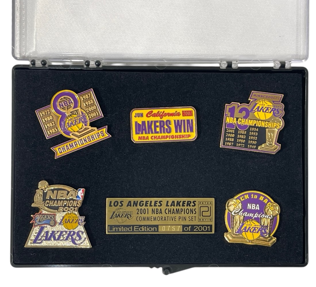 Los Angeles Lakers Pin Collection: AUTHENTICATION HAS NOT BEEN PERFORMED TO GUARANTEE VERIFICATION | All purchases are made at the buyers discretion