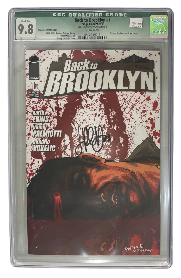 Signed Image Comics Back To Brooklyn No. 1 | Graded 9.8 (1 of 2)