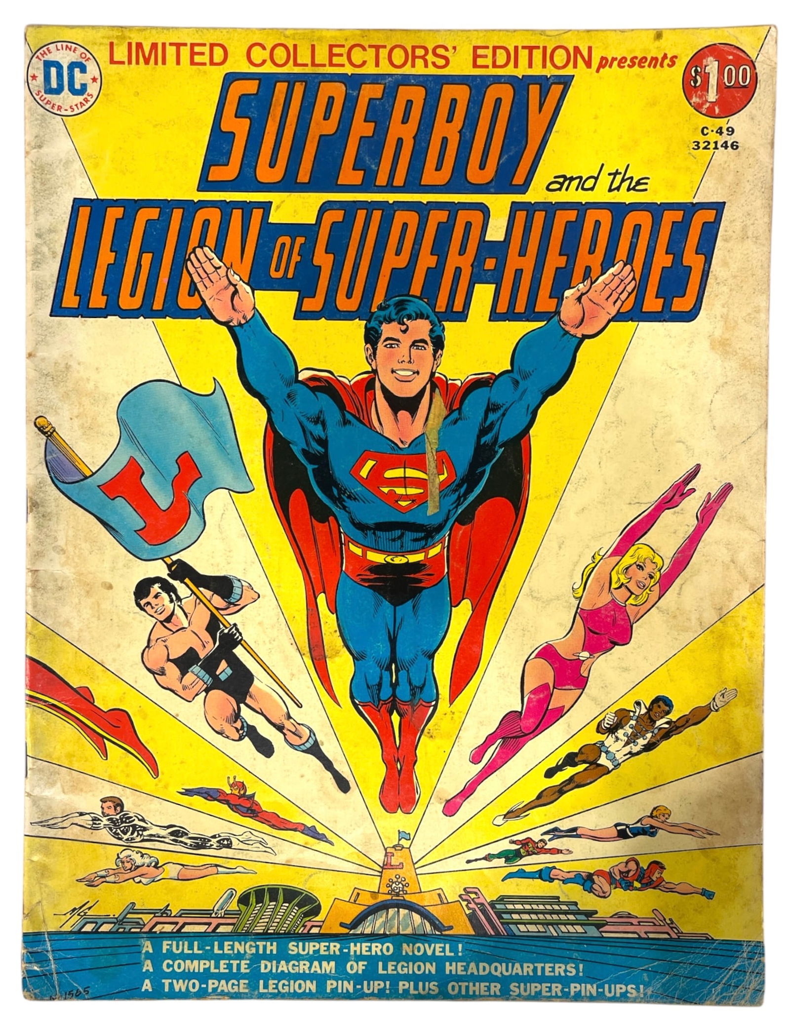 DC Comics Limited Collectors Edition Comic Book | Superboy and the Legion of Super Heroes (1 of 3)