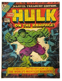 Marvel Treasury Edition No. 5 Comic Book | The Hulk on the Rampage