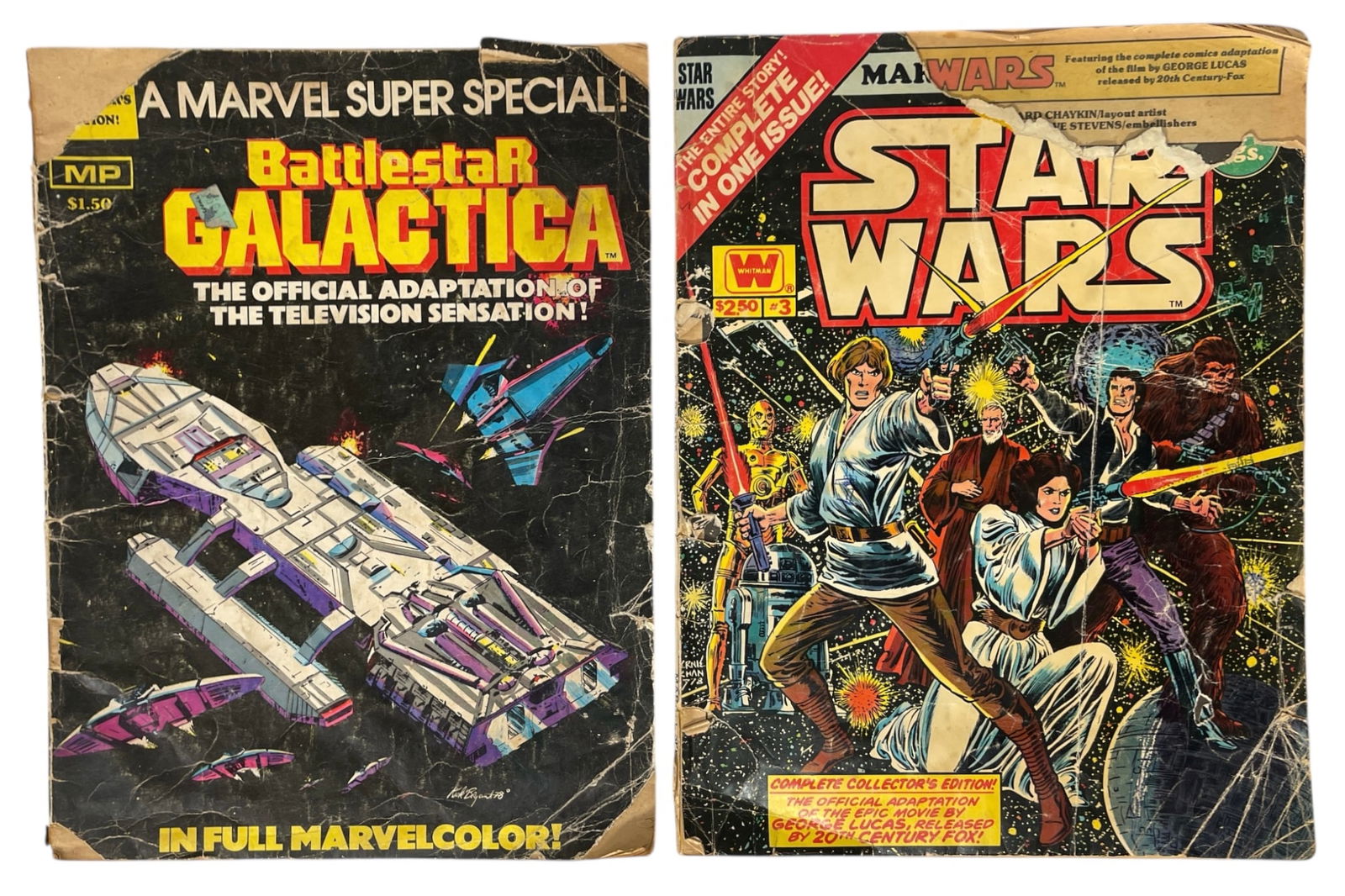 Marvels Battlestar Ga;actica and Star Wars Comic Book Collection (1 of 3)