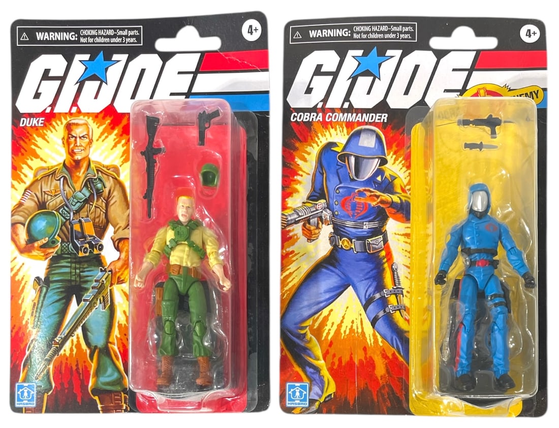 Lot of 2 | G.I. Joe Action Figure | Duke and Cobra Commander (1 of 2)
