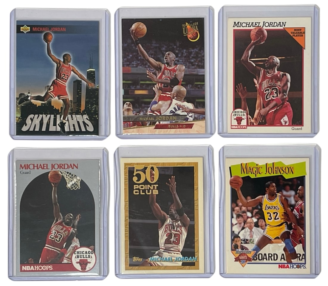 Michael Jordan and Magic Johnson Basketball Collectors Cards | Sports Collectors Cards (1 of 2)
