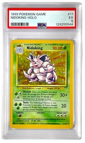 1999 Pokemon Game | Nidoking HOLO | No. 11 | Graded 5