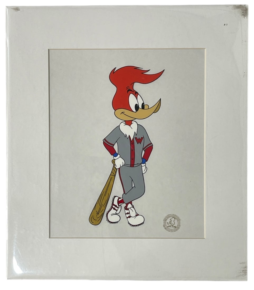 Animation Cel of Woody Woodpecker: Animation Cel of Woody Woodpecker