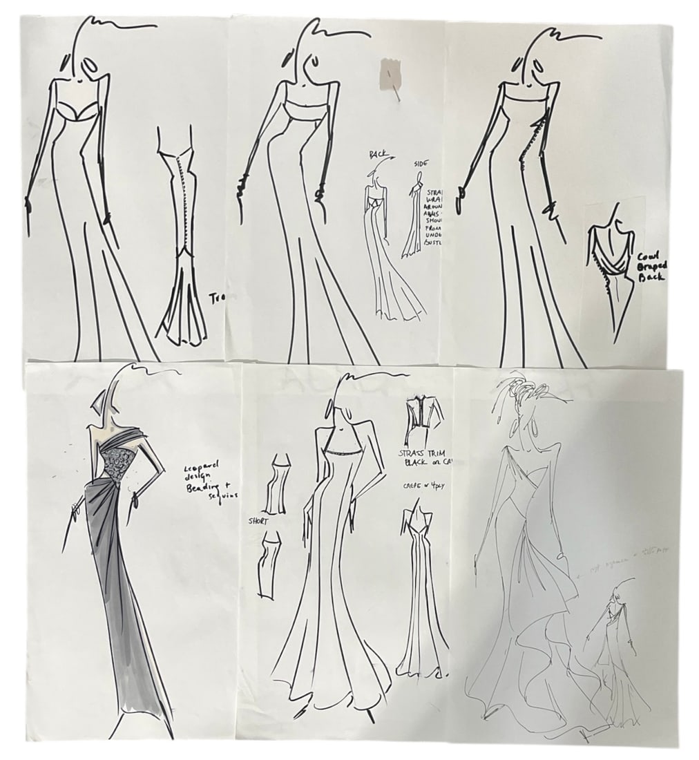 Original Hand Drawn Fashion Artwork (1 of 2)