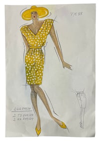 Original Hand Drawn Dior Artwork