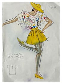 Original Hand Drawn Dior Artwork