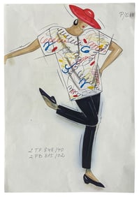 Original Hand Drawn Dior Artwork