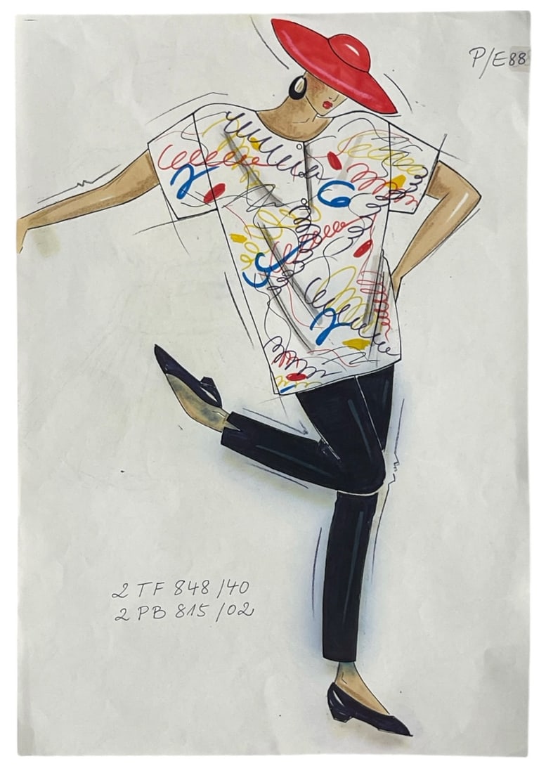 Original Hand Drawn Dior Artwork (1 of 2)