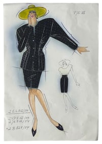 Original Hand Drawn Dior Artwork