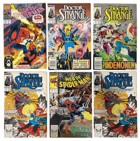 Marvels Doctor Strange and Web of Spider Man Comic Book Collection