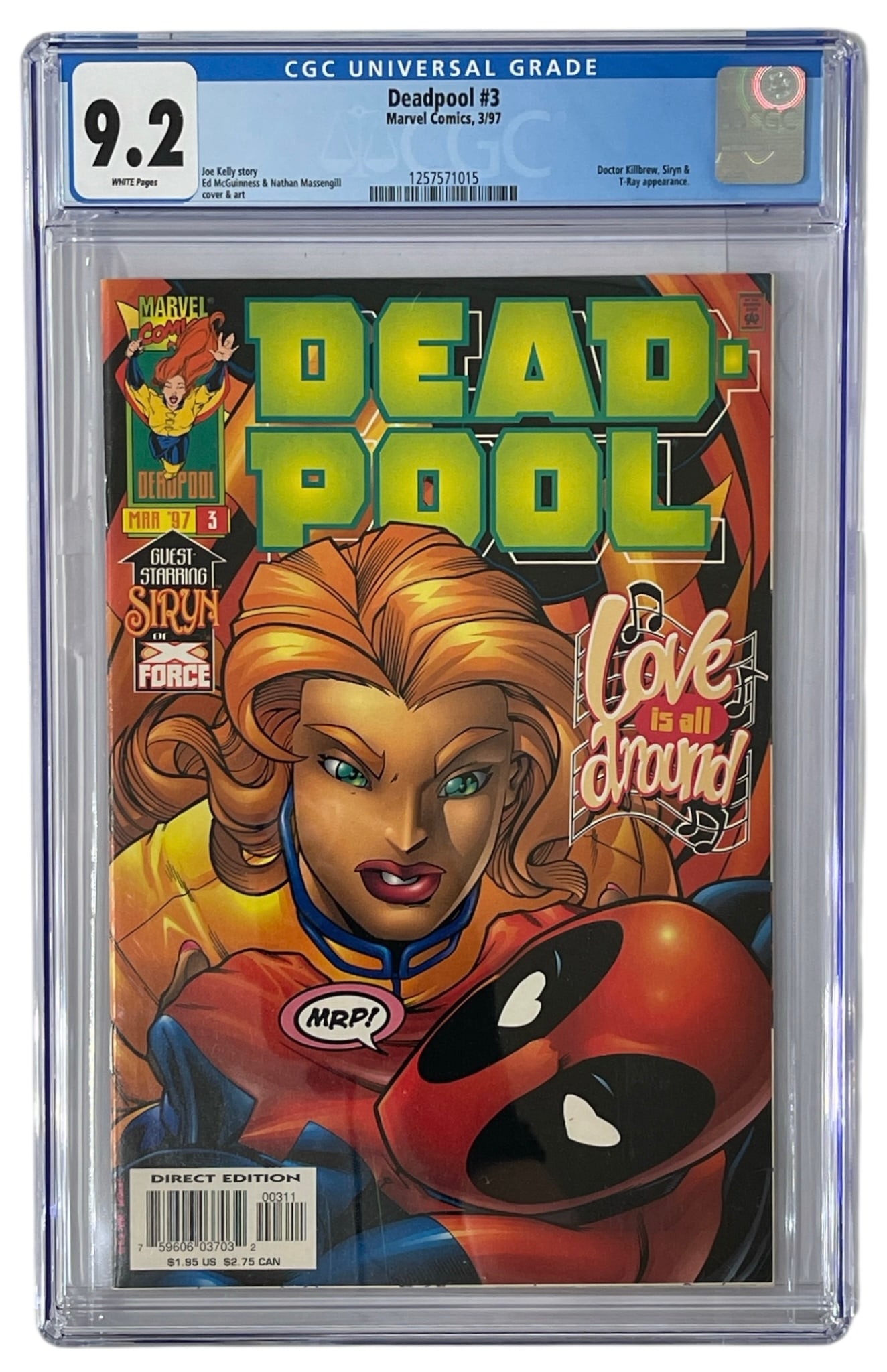 Deadpool | No. 3 | Marvel Comics | Graded 9.2 (1 of 2)