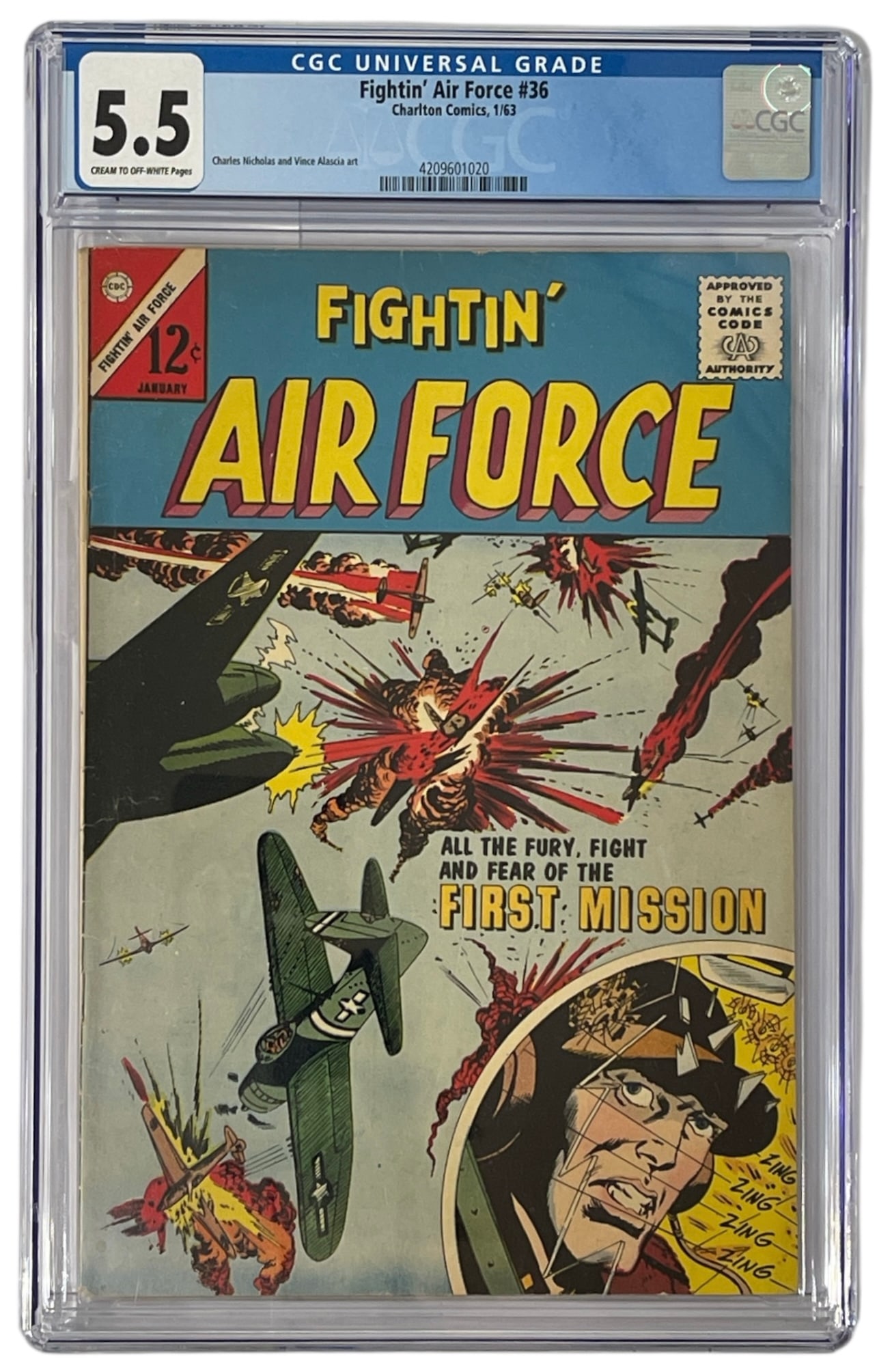 Fightin Air Force | No. 36 | Charlton Comics | Graded 5.5 (1 of 2)