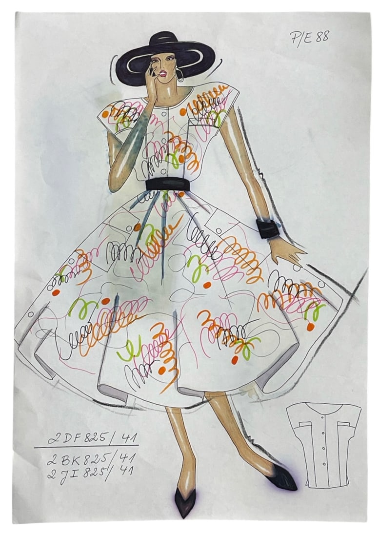 Original Hand Drawn Dior Artwork (1 of 2)