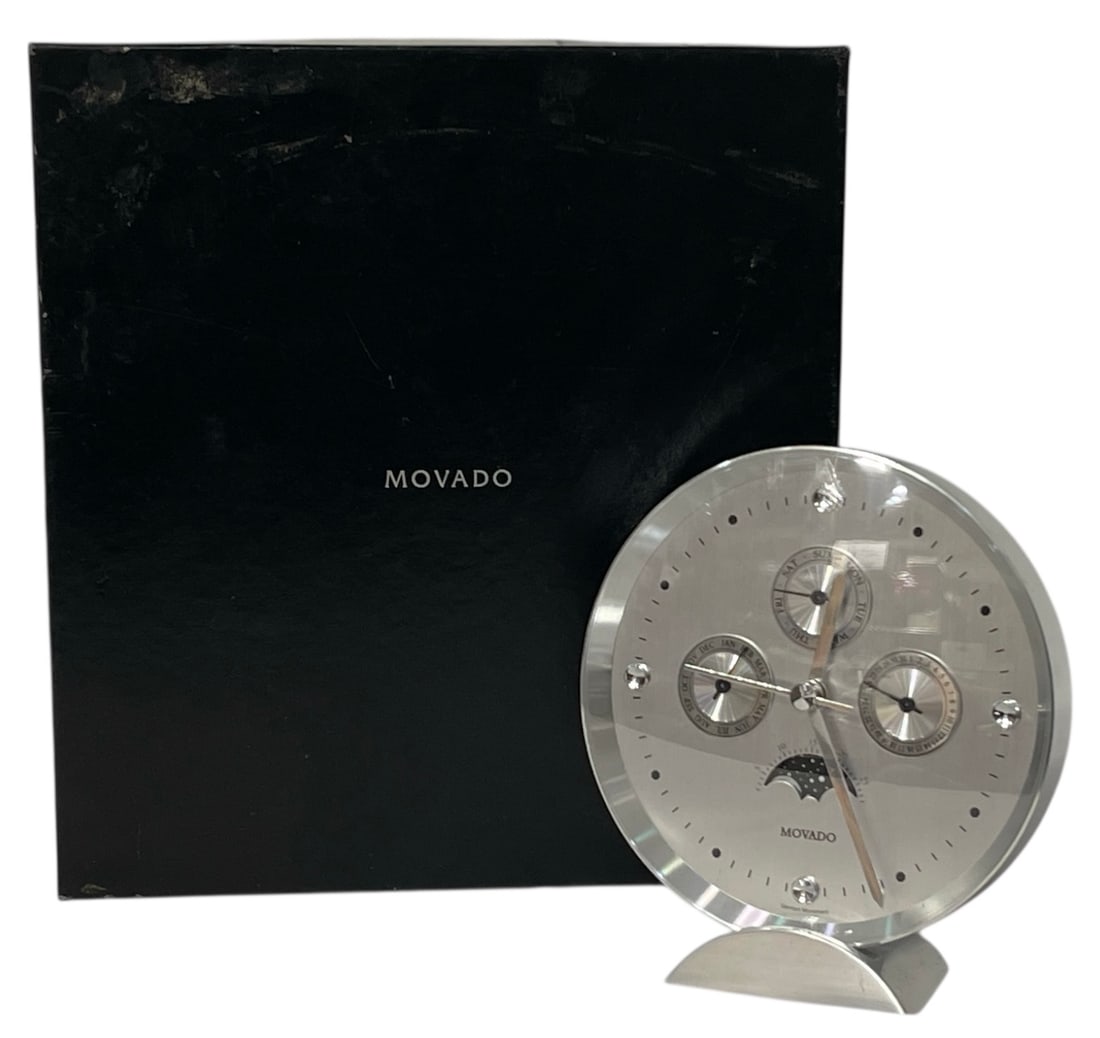 Movado Modern Complication Desk Clock: Movado Modern Complication Desk Clock