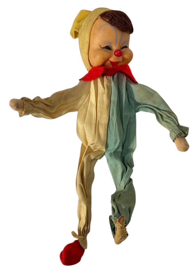 Vintage Cloth Clown Doll (1 of 2)