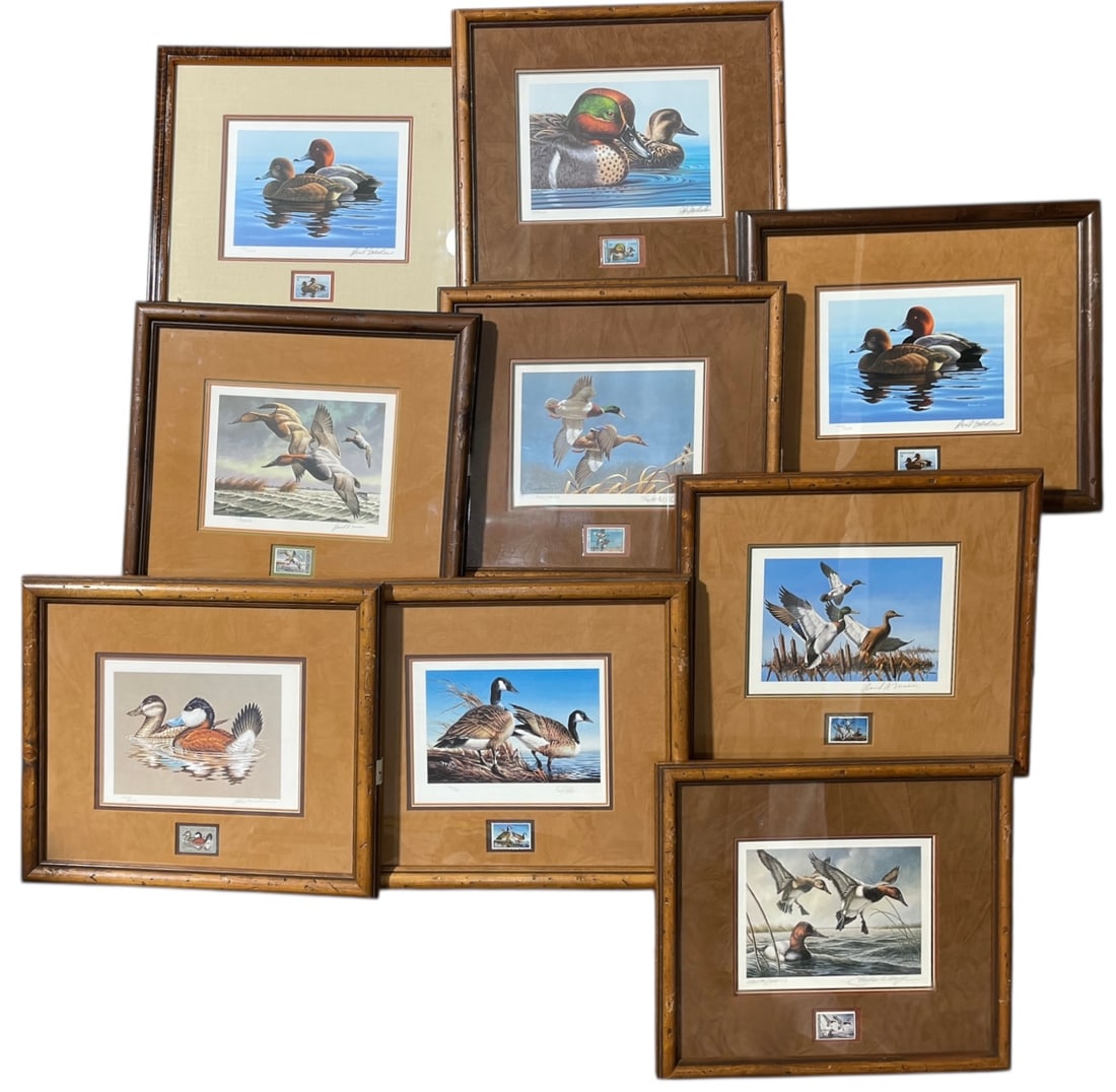 Framed Photo and Stamp Collection: Framed Photo and Stamp Collection