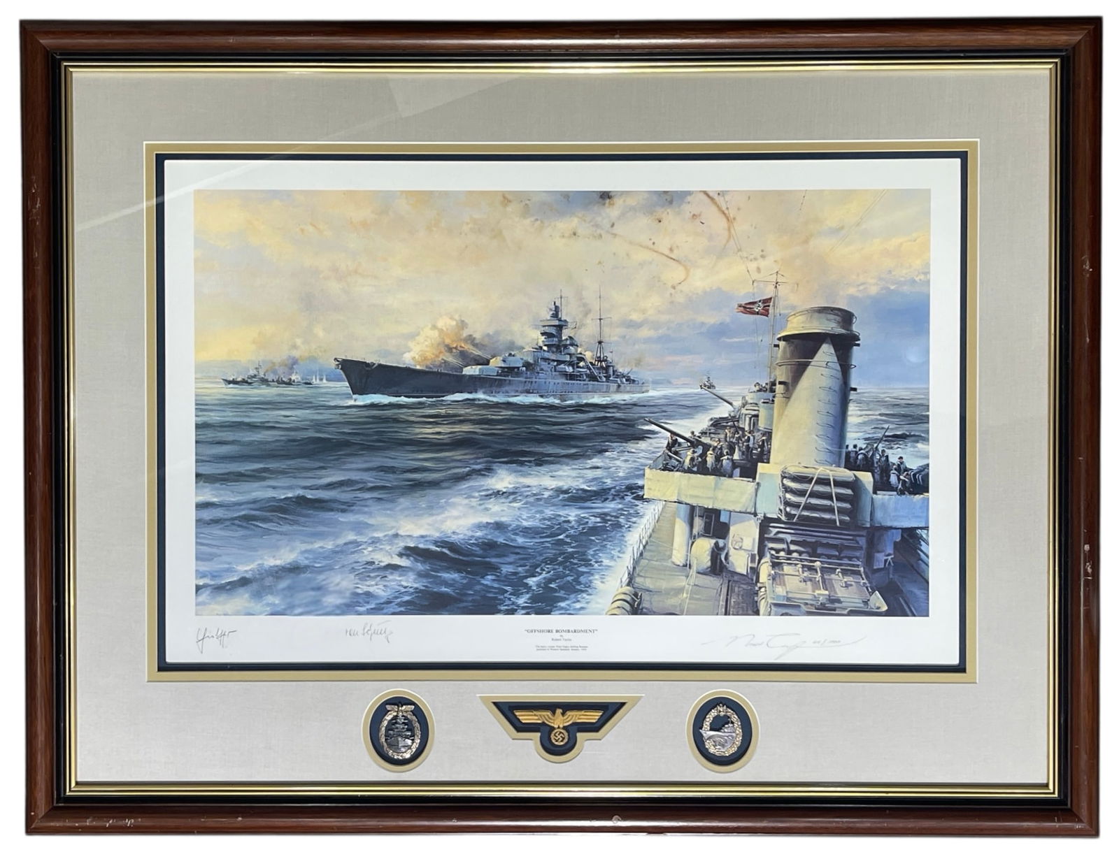 Framed Offshore Bombardment By Robert Taylor: Framed Offshore Bombardment By Robert Taylor