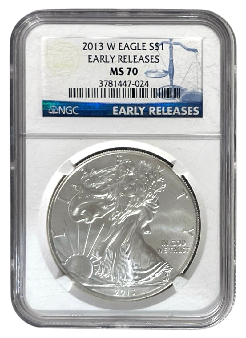 Graded 2013 American Silver Eagle Bullion Coin | MS 70 (1 of 2)
