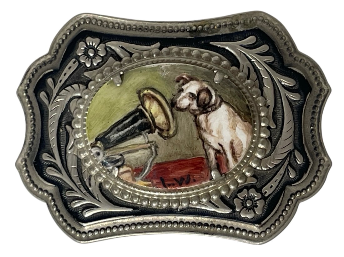 RCA Victor Logo Belt Buckle: RCA Victor Logo Belt Buckle