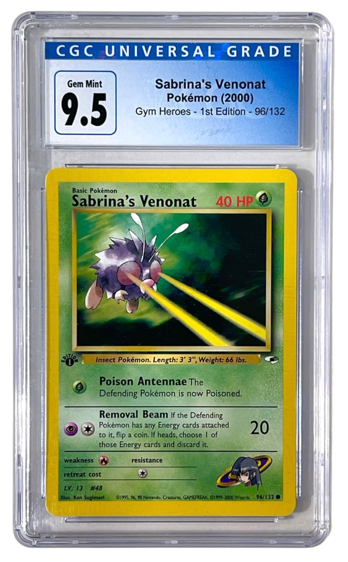 2000 Sabrinas Venonat | Pokemon Trading Card | Graded 9.5: 2000 Sabrinas Venonat | Pokemon Trading Card | Graded 9.5