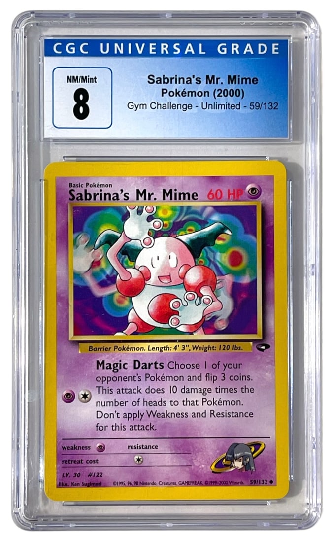 2000 Sabrinas Mr. Mime | Pokemon Trading Card | Graded 8: 2000 Sabrinas Mr. Mime | Pokemon Trading Card | Graded 8