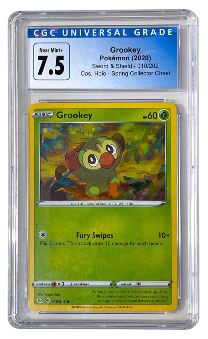 2020 Grookey | Sword and Shield HOLO | Graded 7.5: 2020 Grookey | Sword and Shield HOLO | Graded 7.5