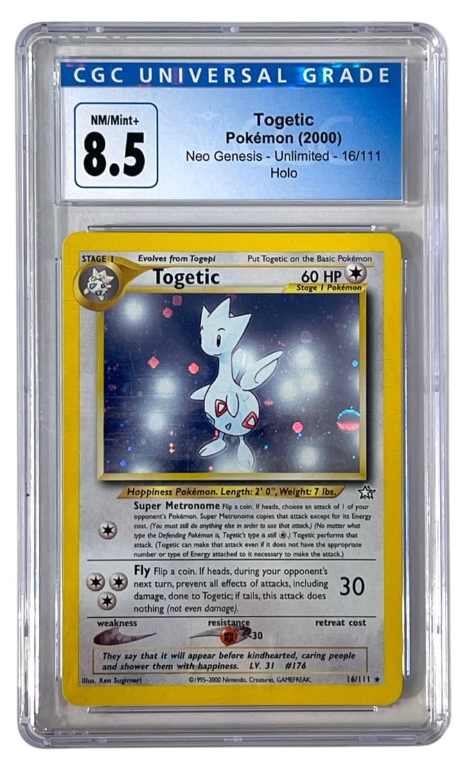 2000 Togetic | Pokemon Neo Genesis HOLO | Graded 8.5: 2000 Togetic | Pokemon Neo Genesis HOLO | Graded 8.5