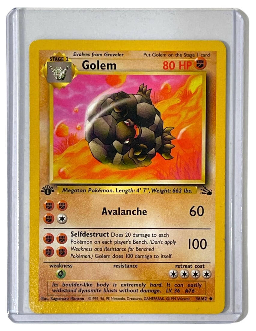 Golem | 1st Edition Pokemon Trading Card (1 of 2)