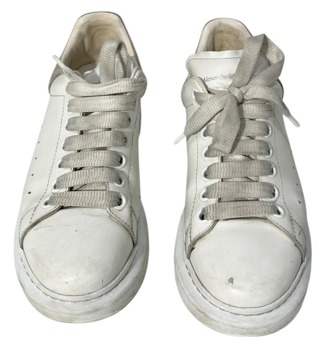 Alexander McQueen Leather Sneakers: Alexander McQueen Leather Sneakers