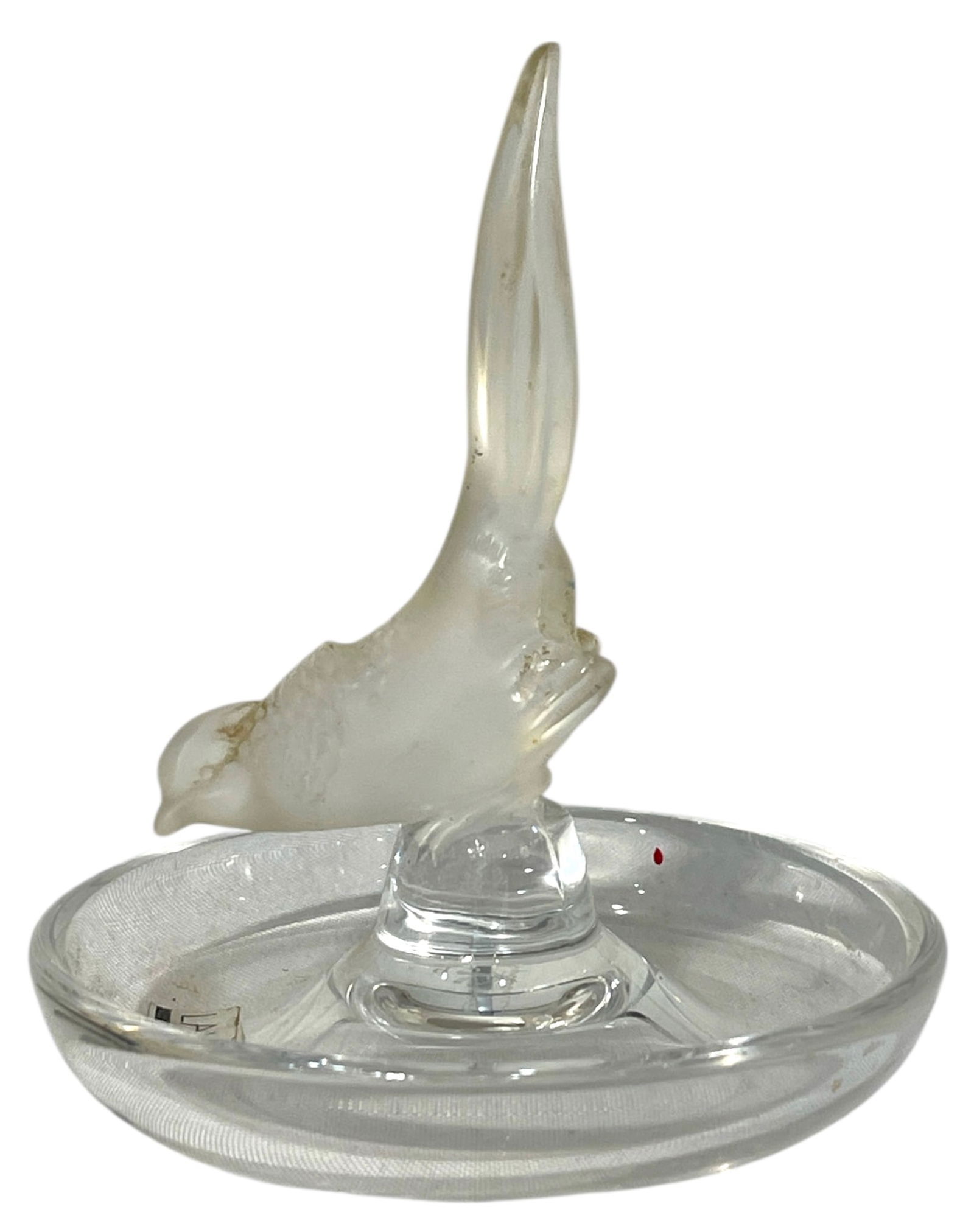 Lalique Frosted and Clear Crystal Ring Dish (1 of 3)