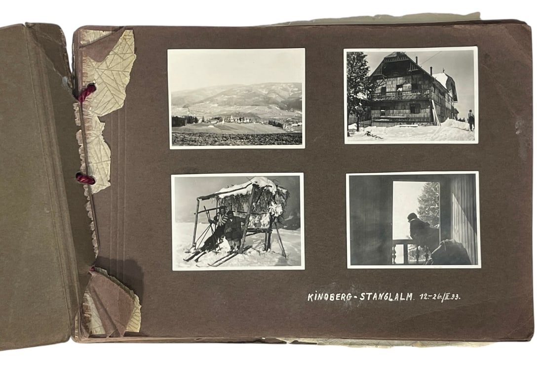 Vintage Photo Album with Photo Collection: Vintage Photo Album with Photo Collection