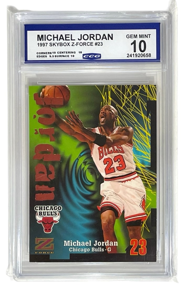 1997 Michael Jordan Skybox | Z Force No. 23 | Graded 10 (1 of 2)