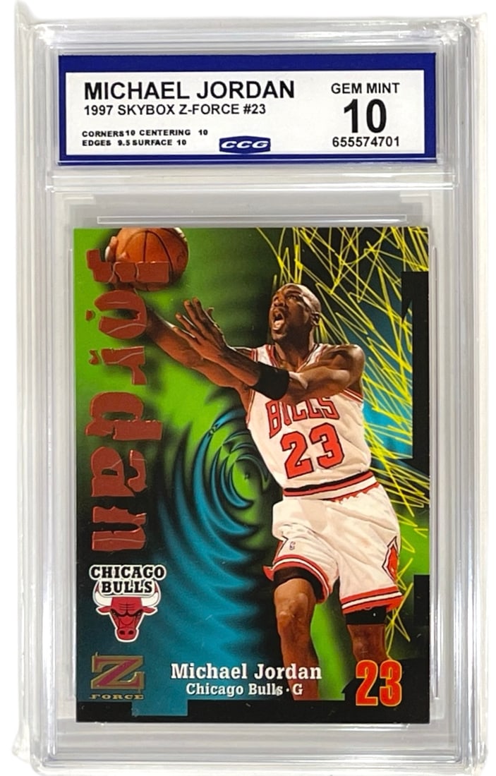 1997 Michael Jordan Skybox | Z Force No. 23 | Graded 10 (1 of 2)