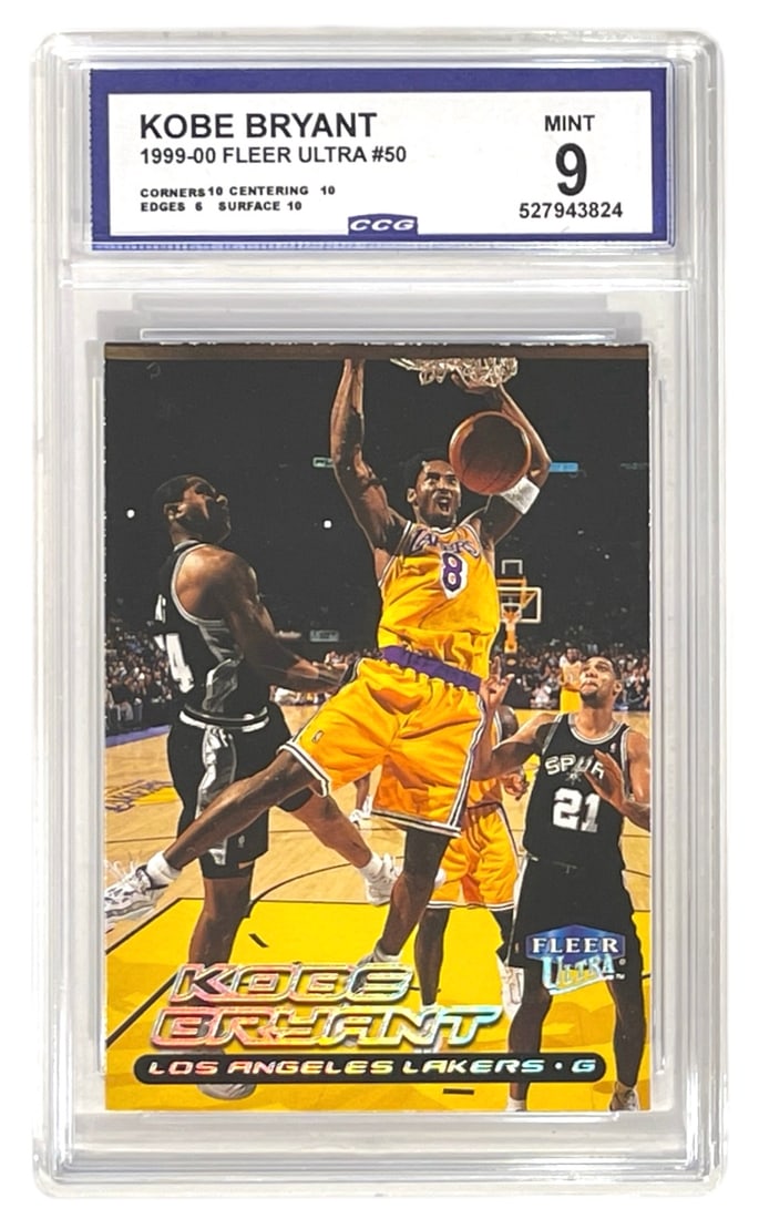 1999 to 2000 FLeer Ultra Kobe Bryant No. 50 | Graded 9 (1 of 2)