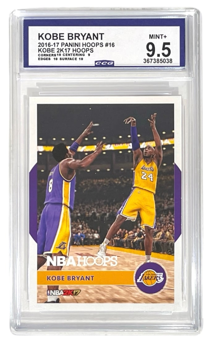 2016 to 17 Panini Hoops Kobe Bryant No. 16 | Graded 9.5 (1 of 2)