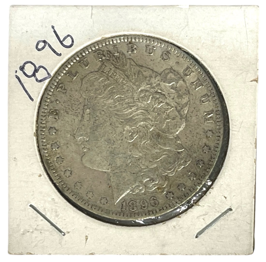 1896 Morgan Silver Dollar Coin (1 of 2)