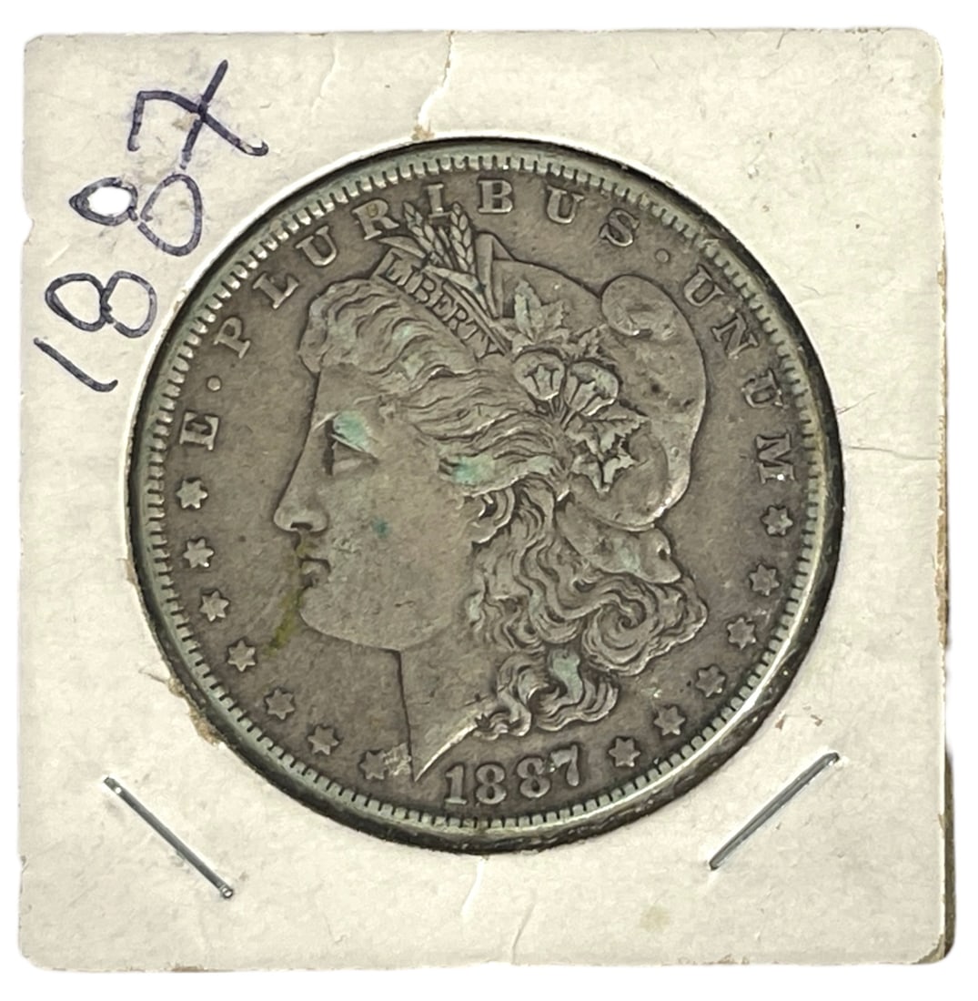 1887 Morgan Silver Dollar Coin (1 of 2)