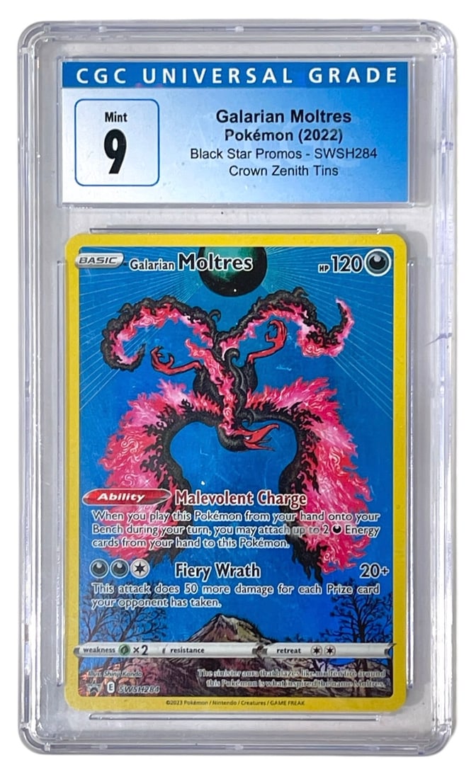 2022 Galarian Moltres | Pokemon Black Star Promos | Graded 9 (1 of 2)