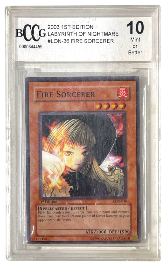 2003 1st Edition | Labyrinth of Nightmare | Fire Sorcerer | Graded 10: 2003 1st Edition | Labyrinth of Nightmare | Fire Sorcerer | Graded 10